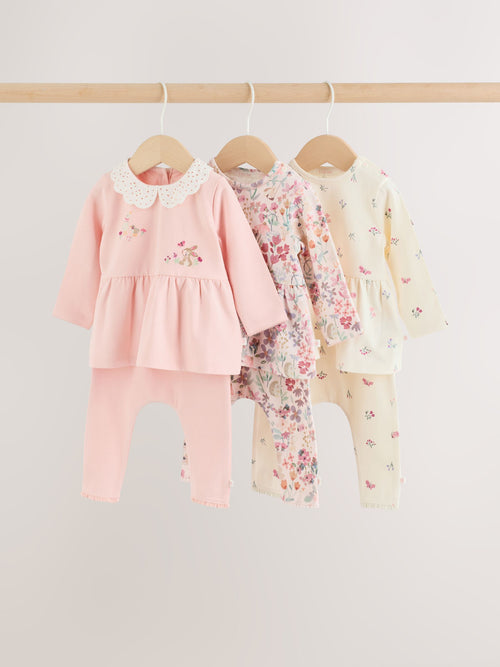 Pink Fairy Mouse Long Sleeve T-Shirt And Leggings Baby 6 Piece Set (0mths-2yrs)