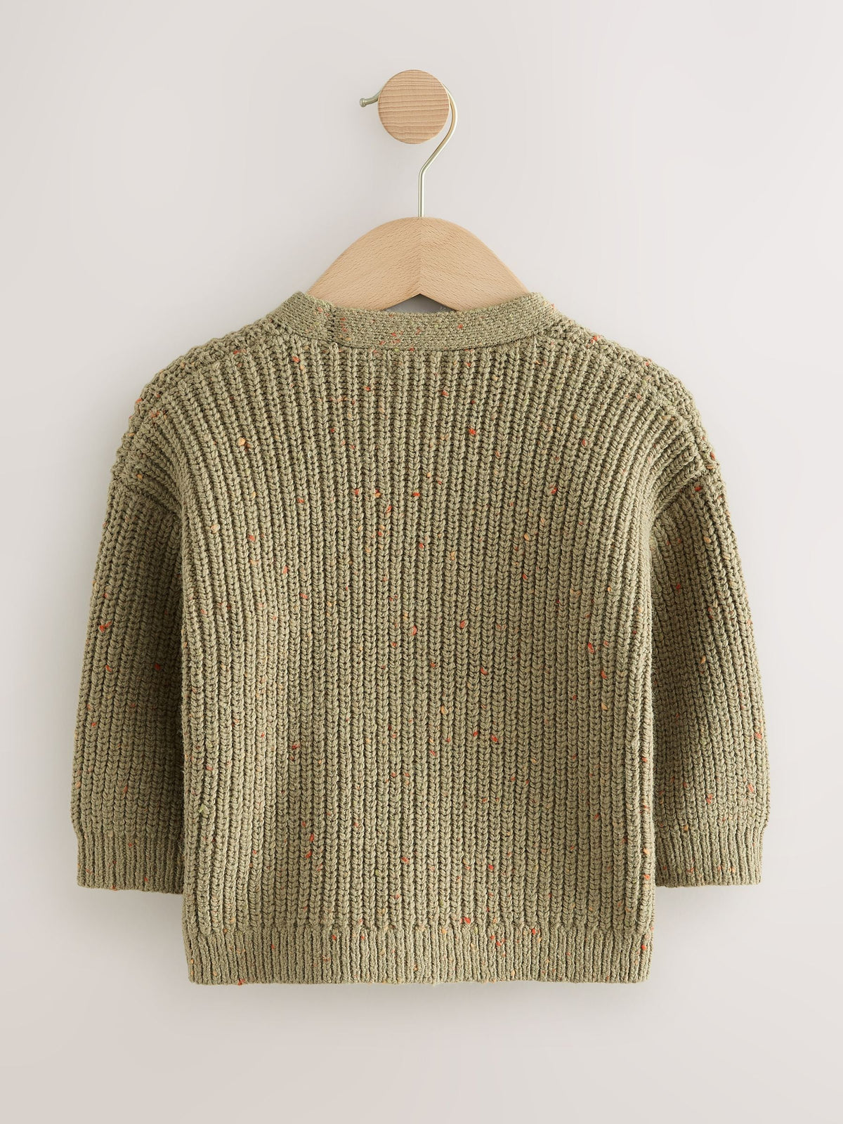 Khaki Green Sheep Character Cardigan (3mths-7yrs)