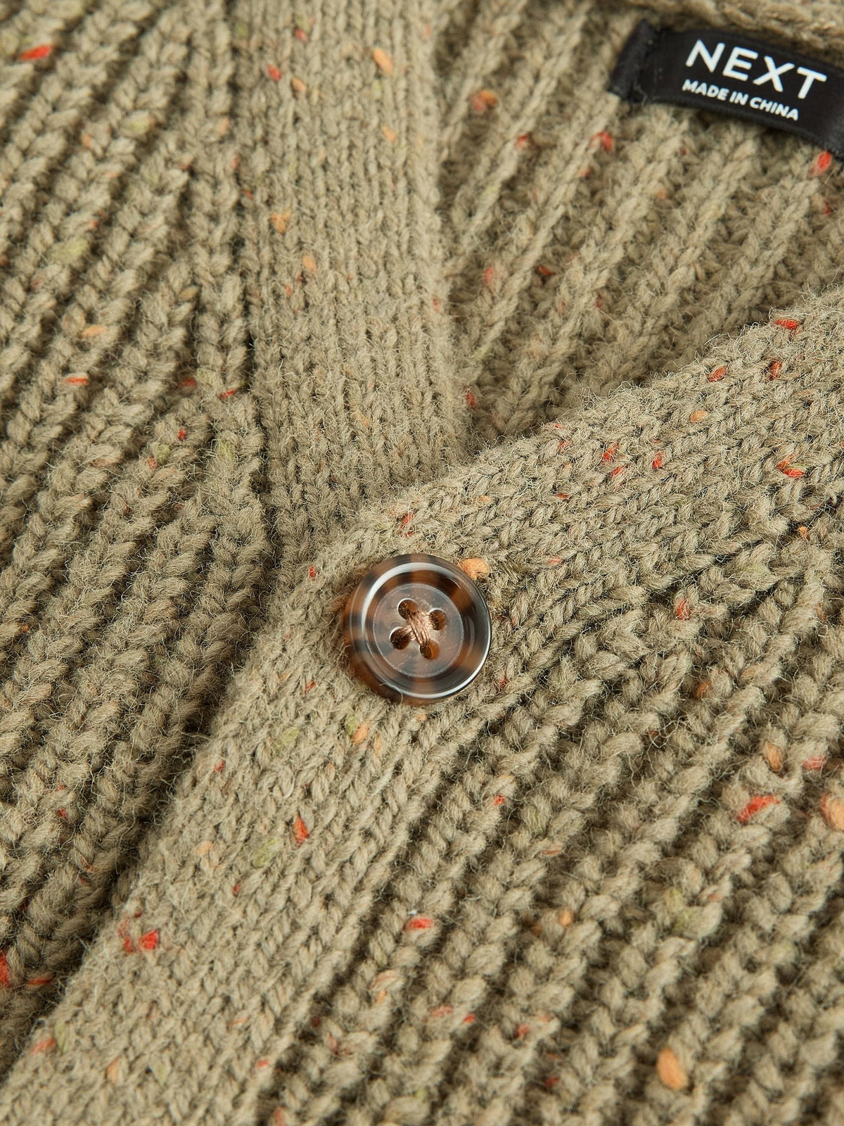 Khaki Green Sheep Character Cardigan (3mths-7yrs)