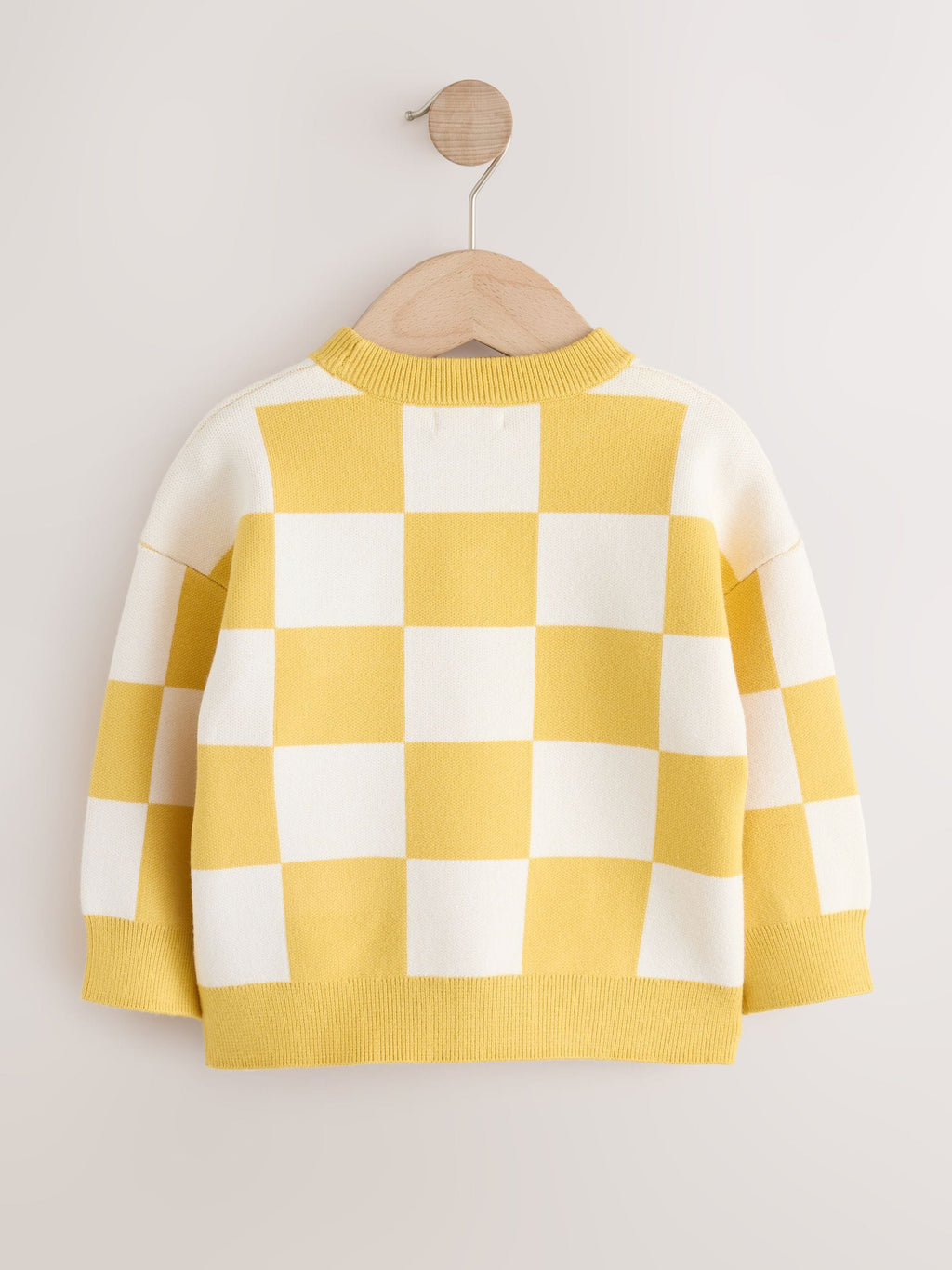 Yellow Popcorn Knitted Crew Neck Jumper (3mths-7yrs)