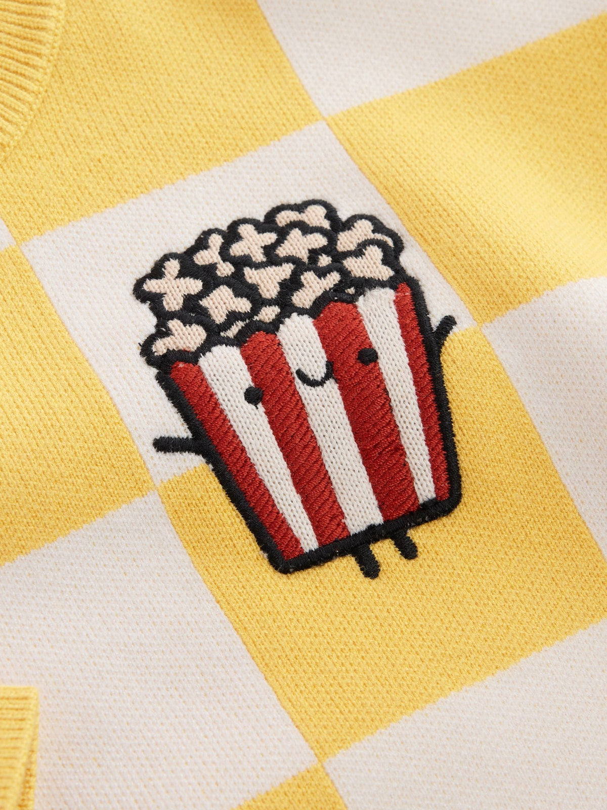 Yellow Popcorn Knitted Crew Neck Jumper (3mths-7yrs)