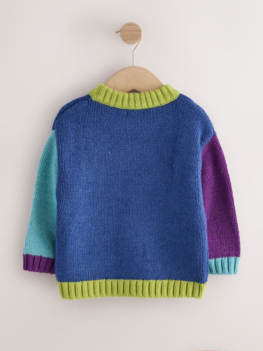 Green/Blue Character Knitted Crew Neck Jumper (3mths-7yrs)