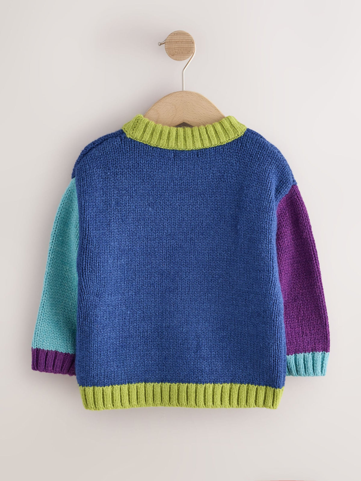 Green/Blue Character Knitted Crew Neck Jumper (3mths-7yrs)