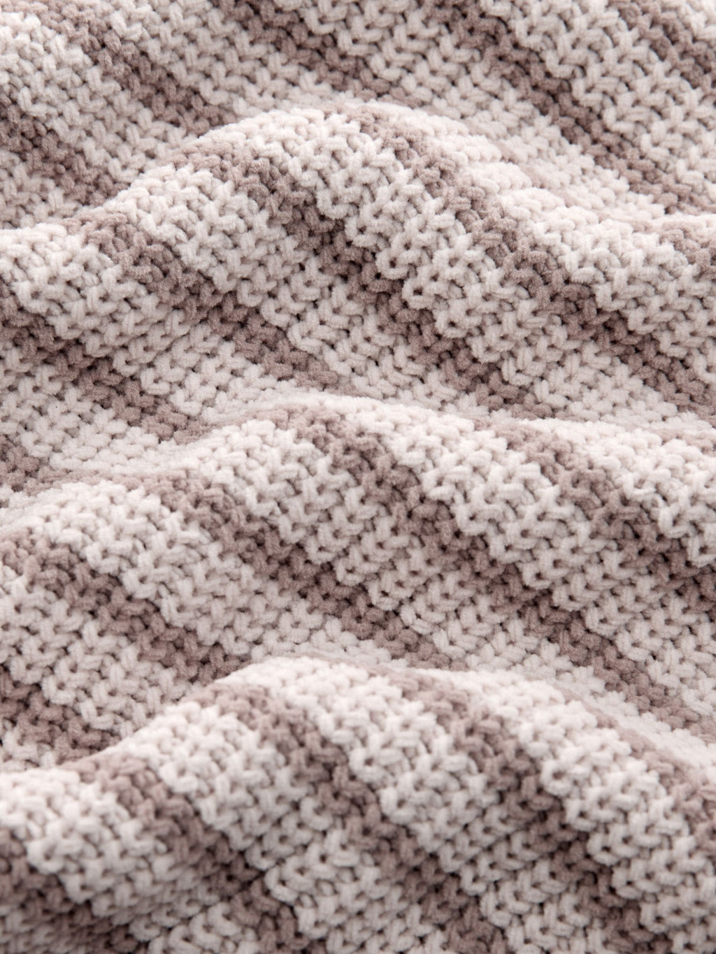Neutral Chenille Stripe Knitted Crew Neck Jumper (3mths-7yrs)