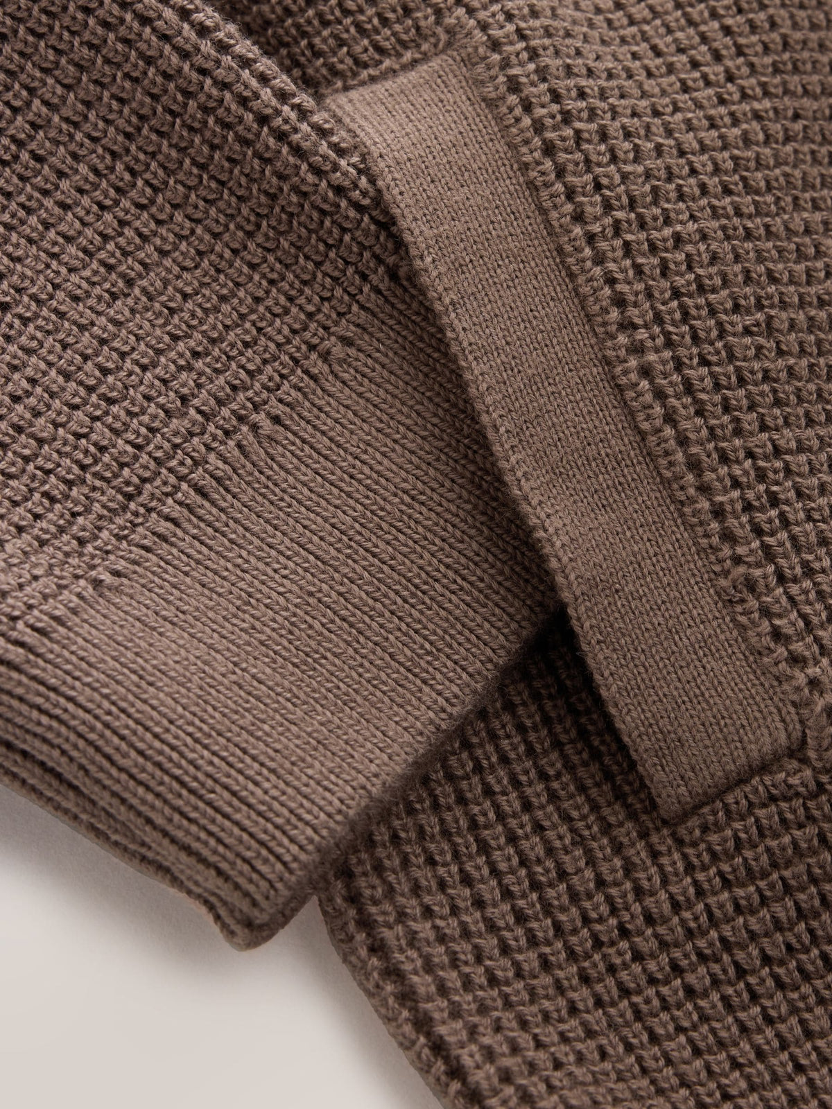 Chocolate Brown Textured Zip Up Knitted Bomber Cardigan (3mths-7yrs)