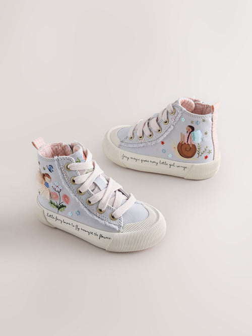 Lilac Purple Fairy Standard Fit (F) High Top Trainers