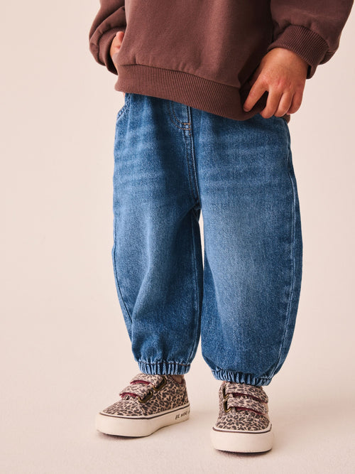Mid Wash Denim Barrel Jeans (3mths-7yrs)