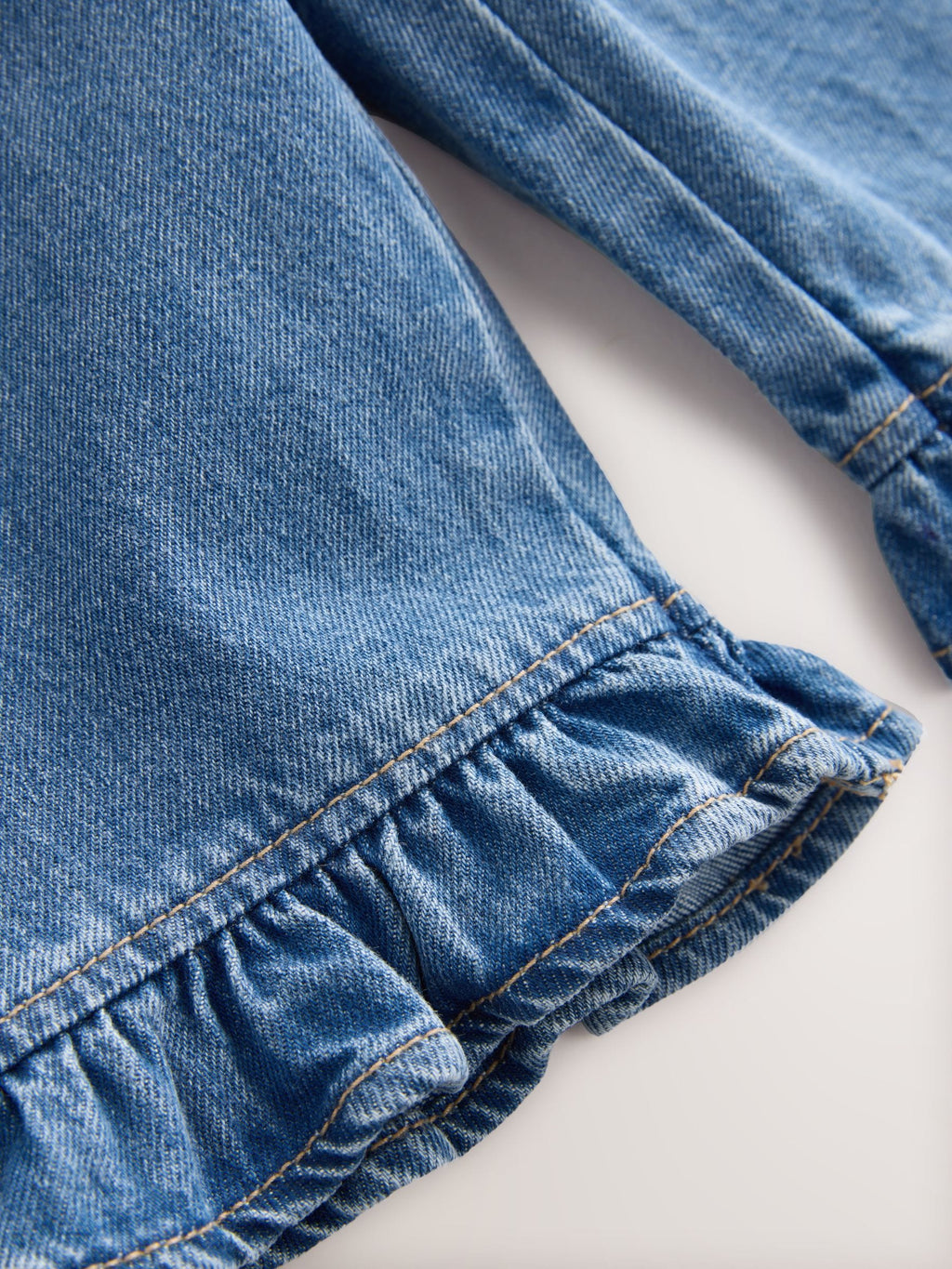 Denim Frill Hem Wide Leg Jeans (3mths-7yrs)