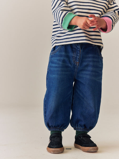 Dark Wash Barrel Jeans (3mths-7yrs)