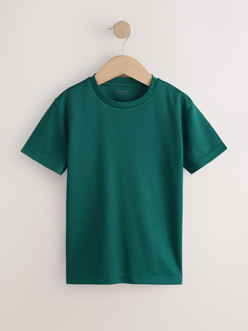Dark Green Single Sports T-Shirt (3-16yrs)