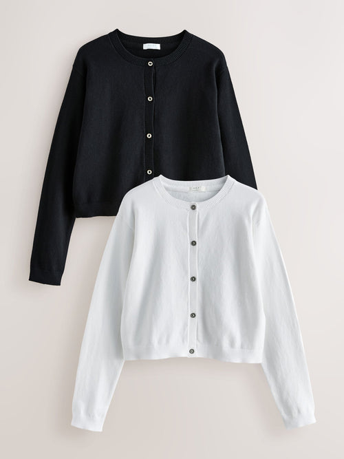 Black/White Cardigans 2 Pack (3-16yrs)