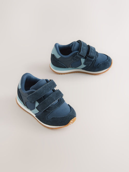Navy Touch Fastening Trainers