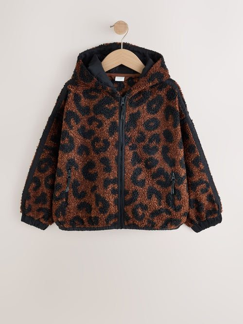 Animal Zip up Hooded Borg Jacket (3-16yrs)