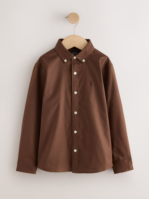 Chocolate Brown Oxford Shirt (3-16yrs)