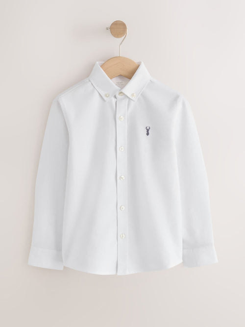 White Long Sleeve Premium Oxford Shirt (3-18yrs)