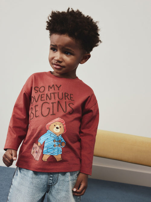Burnt Orange Long Sleeve Paddington T-Shirt (3mths-8yrs)