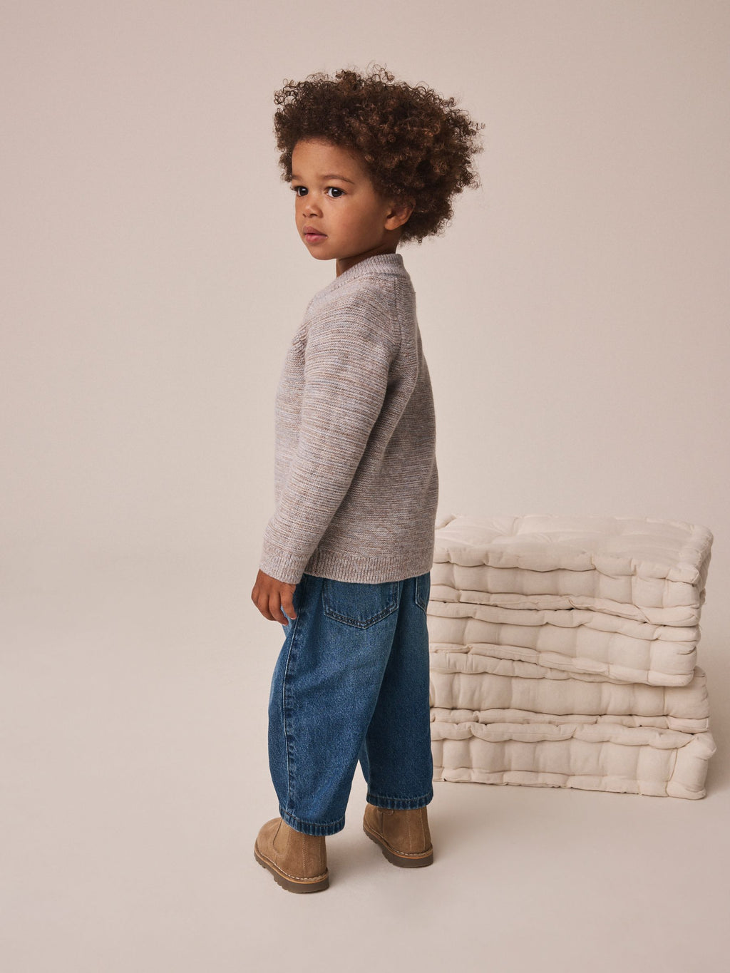 Neutral Twist Zip Up Bomber Cardigan (3mths-7yrs)