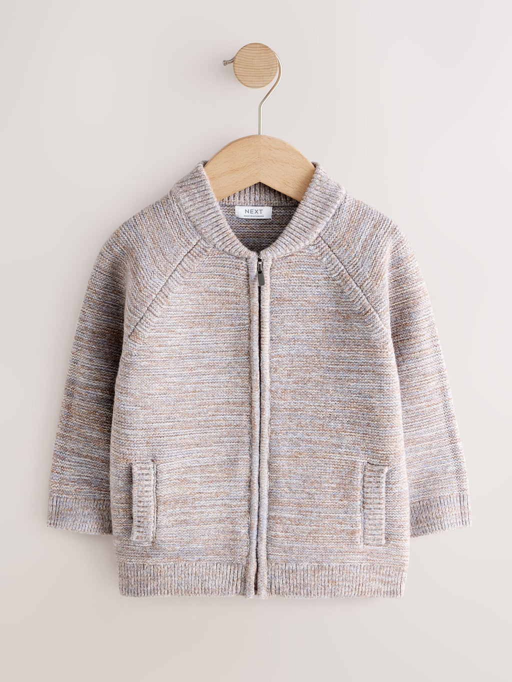 Neutral Twist Zip Up Bomber Cardigan (3mths-7yrs)