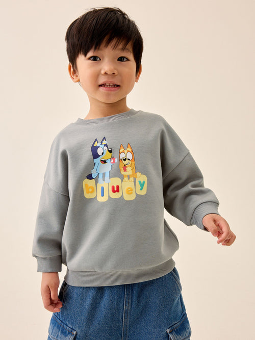 Grey Bluey Crew Sweatshirt (12mths-8yrs)