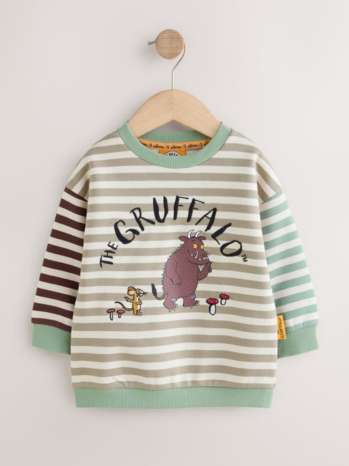 Ecru Stripe Gruffalo Crew Neck Sweat Top (6mths-8yrs)