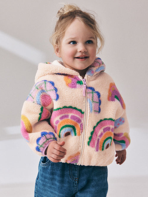 Rainbow Zip Up Fleece (3mths-7yrs)