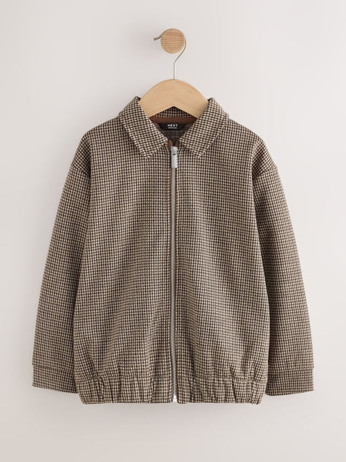 Brown Check Smart Shacket (3-16yrs)