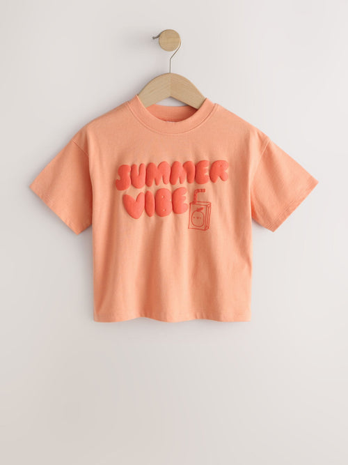 Orange Summer Short Sleeve T-Shirt (3mths-7yrs)