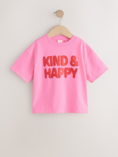 Pink Short Sleeve T-Shirt (3mths-7yrs)