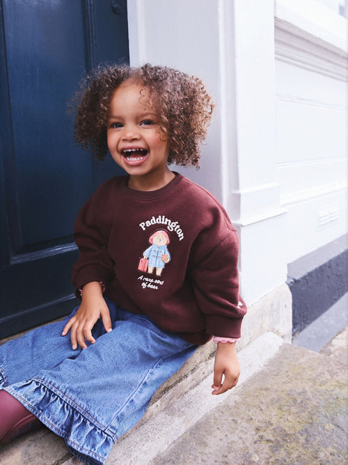 Brown Paddington Bear Crew Neck Sweatshirt (3mths-7yrs)