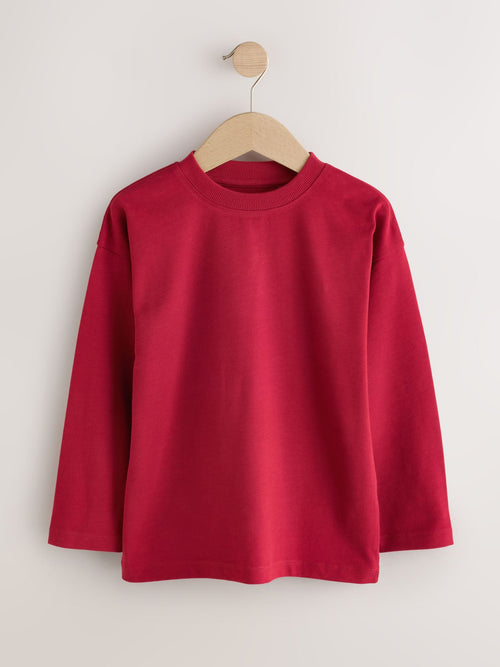 Red Cosy Long Sleeve T-Shirt (3-16yrs)