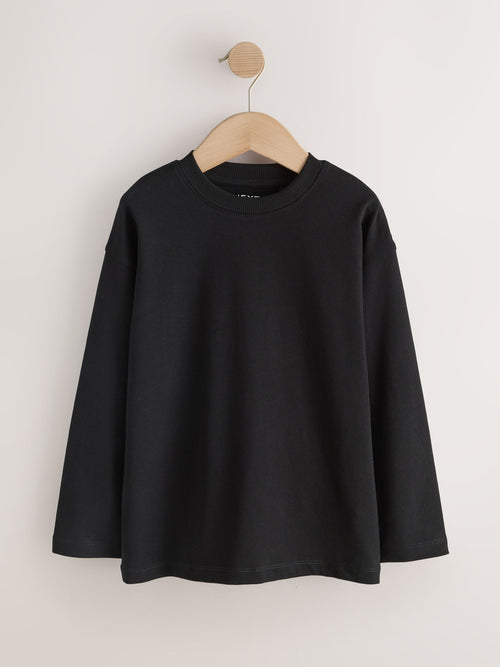 Black Cosy Long Sleeve T-Shirt (3-16yrs)