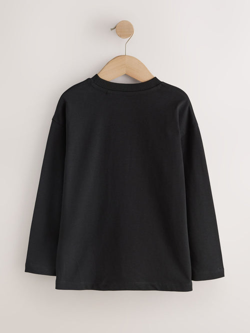 Black Cosy Long Sleeve T-Shirt (3-16yrs)