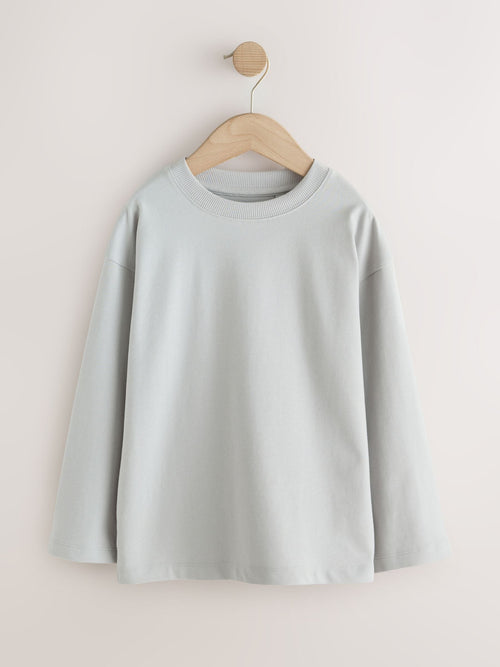 Light Grey Cosy Long Sleeve T-Shirt (3-16yrs)