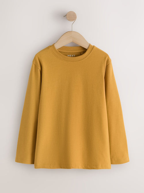 Ochre Yellow Cosy Long Sleeve T-Shirt (3-16yrs)