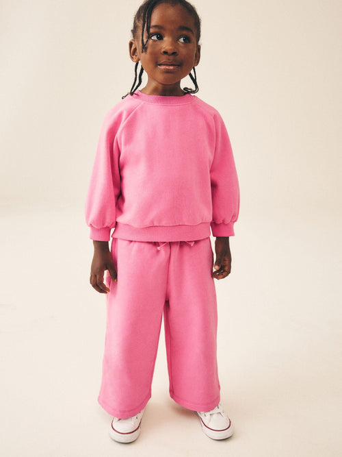 Pink Crew Neck Sweatshirt (3mths-7yrs)
