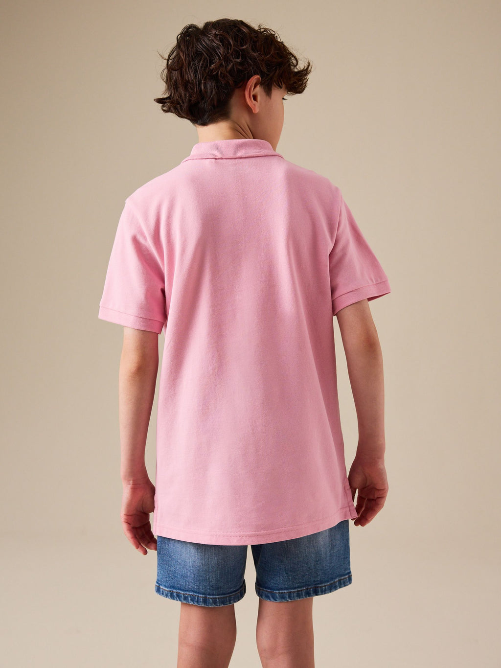 Pink Sign Off Short Sleeve Polo Shirt (3-16yrs)