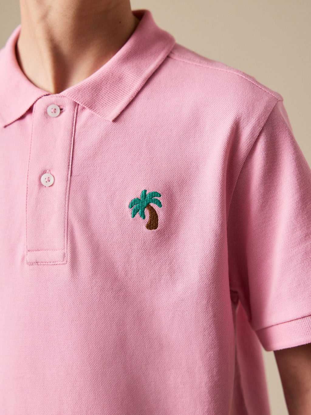 Pink Sign Off Short Sleeve Polo Shirt (3-16yrs)