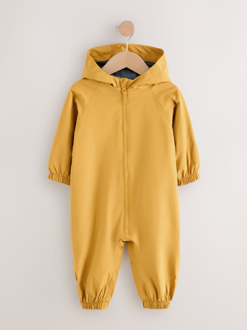 Ochre Yellow Waterproof Fleece Lined Puddlesuit (3mths-7yrs)