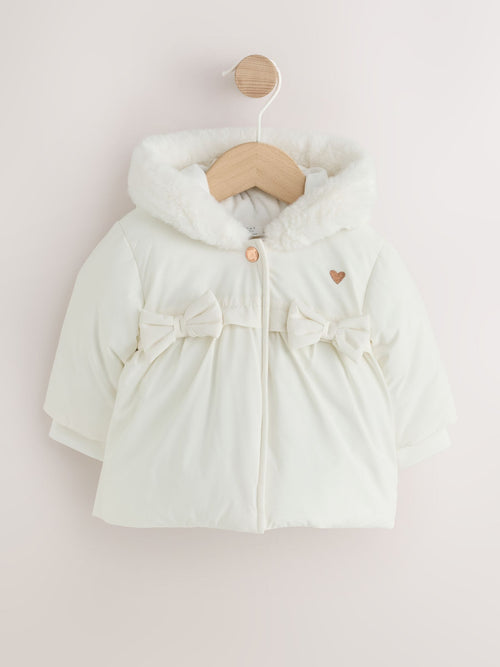 White Puffer Baby Jacket (0mths-2yrs)