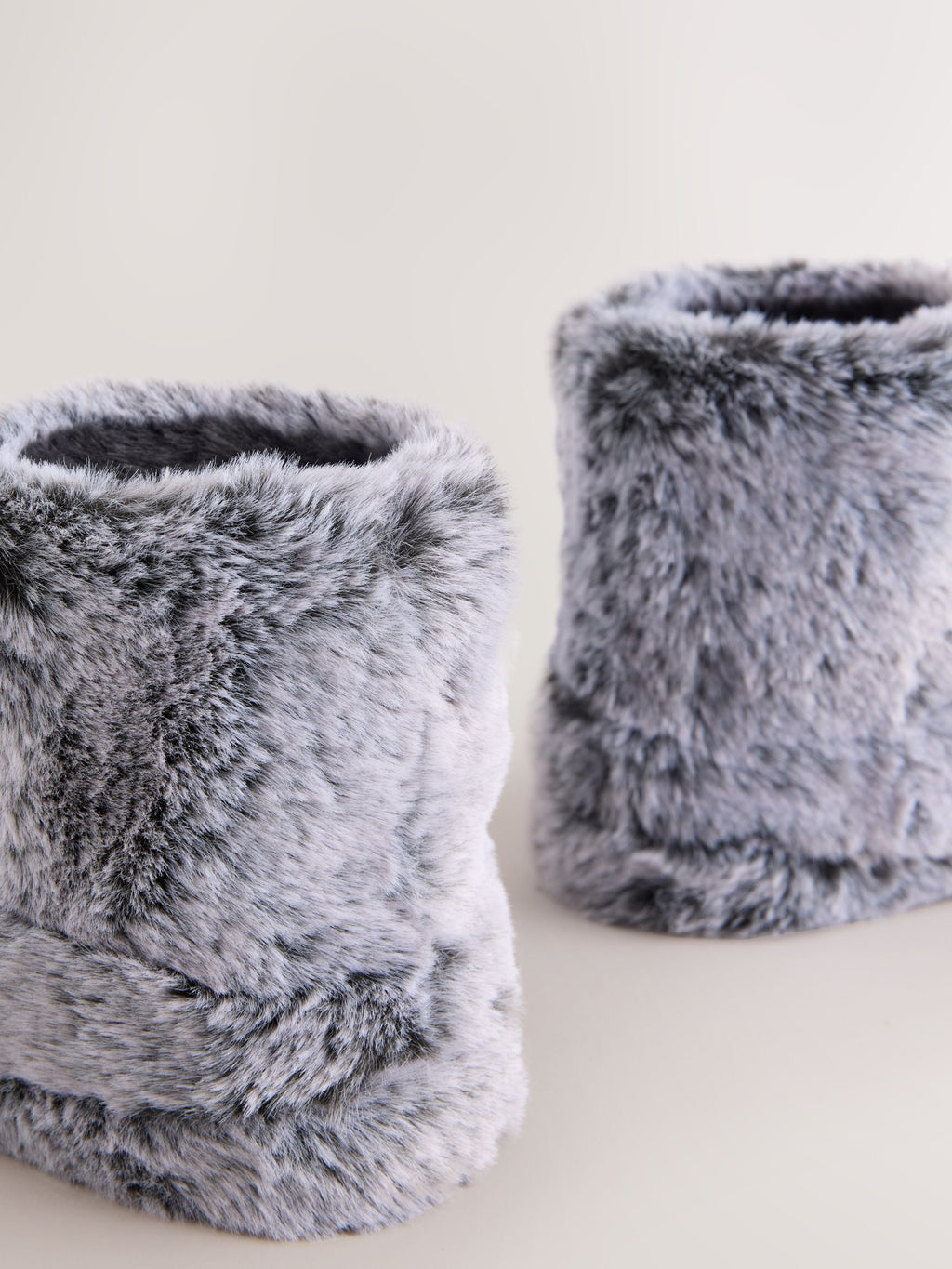 Grey Penguin Pull On Novelty Slipper Boots