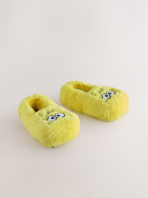 Yellow Spongebob Novelty Slippers