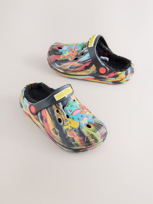 Marble Pokemon Warm Lined Slipper Clogs