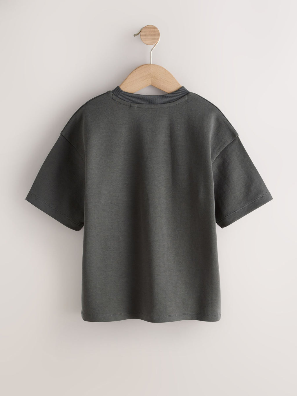 Charcoal Grey Graphic Heavyweight Short Sleeve T-Shirt (3-16yrs)