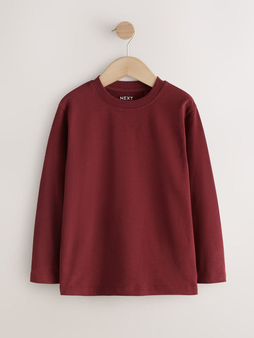 Berry Red Cosy Long Sleeve T-Shirt (3-16yrs)