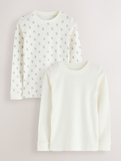 Blue Long Sleeve Thermal Top (2-16yrs)
