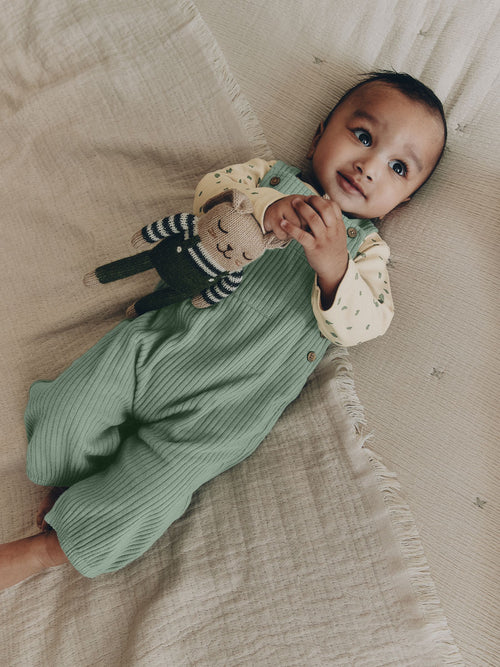 Green Jersey Dungaree and Bodysuit Baby Set (0mths-2yrs)