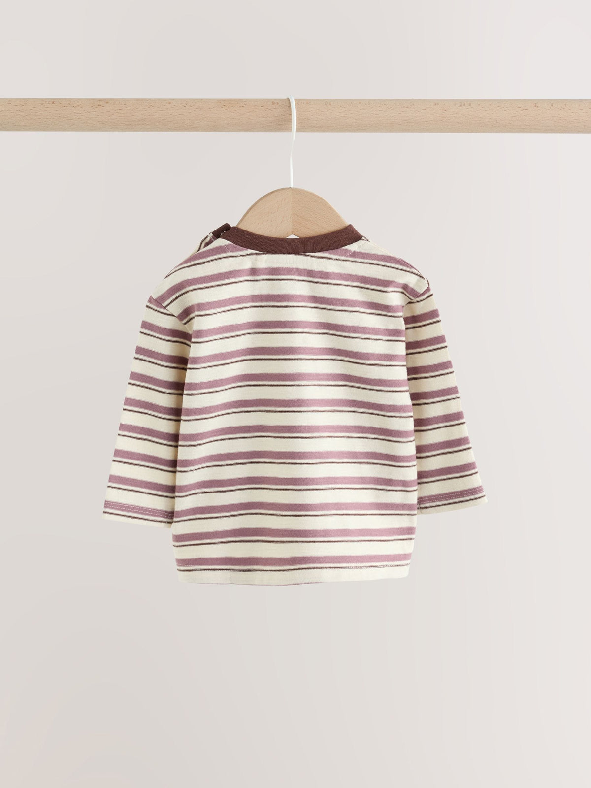 Blue/Green Stripe Baby Long Sleeve T-Shirts 4 Pack (0mths-2yrs)