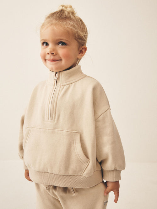 Stone Quarter Zip Sweatshirt (3mths-7yrs)