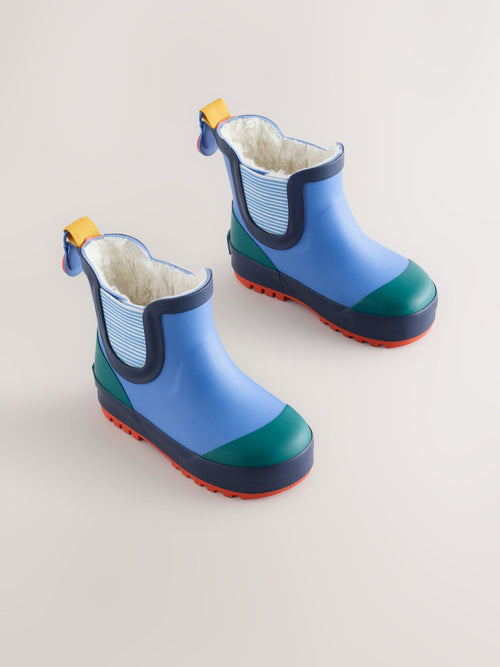 Multi Bright Warm Lined Ankle Wellies