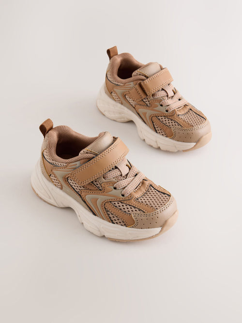 Neutral Touch Fastening Elastic Lace Lifestyle Trainers